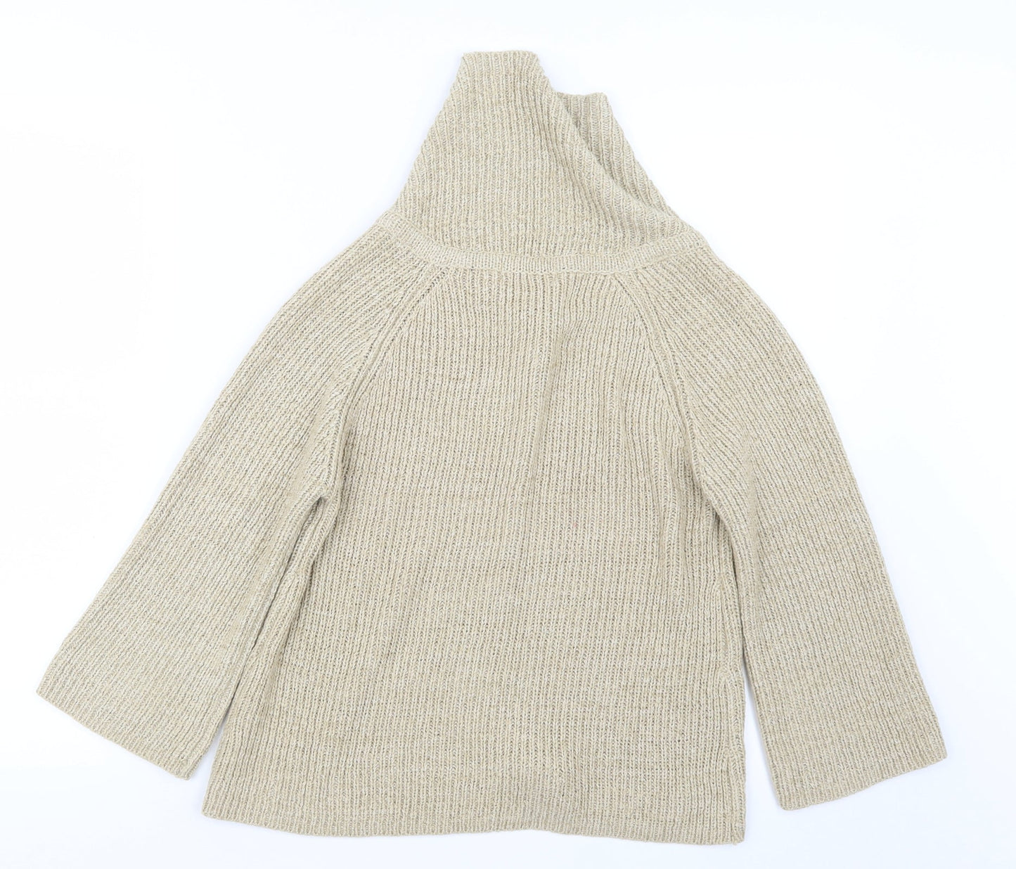 TU Womens Beige  Knit Cardigan Jumper Size 14