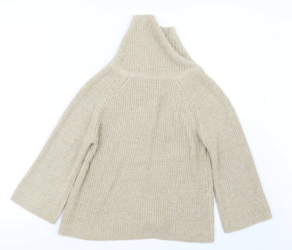 TU Womens Beige  Knit Cardigan Jumper Size 14