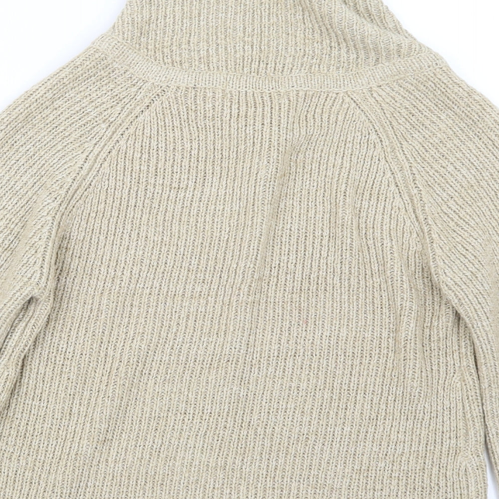 TU Womens Beige  Knit Cardigan Jumper Size 14
