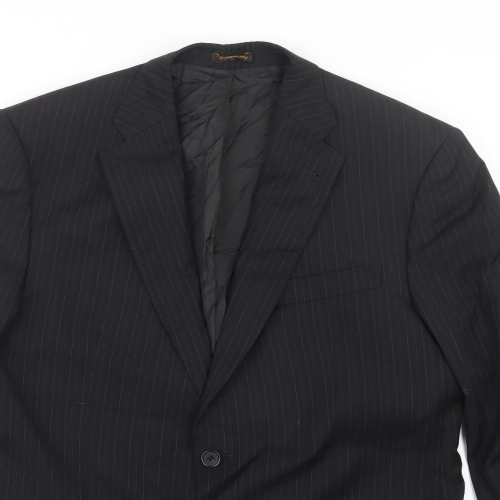 Mens UK Size 40 Marks and Spencer Regular Black Suit Jacket