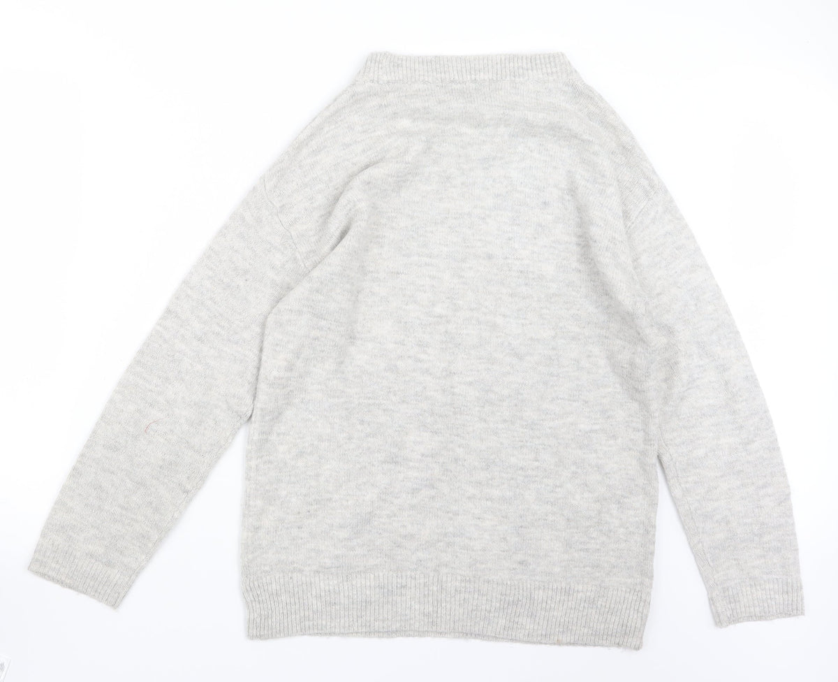 George Womens Grey  Knit Pullover Jumper Size 8