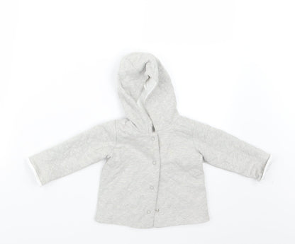 mamas & papas Girls Grey   Jacket  Size 3-6 Months