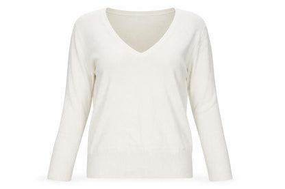 M&Co Womens Ivory  Knit Pullover Jumper Size M
