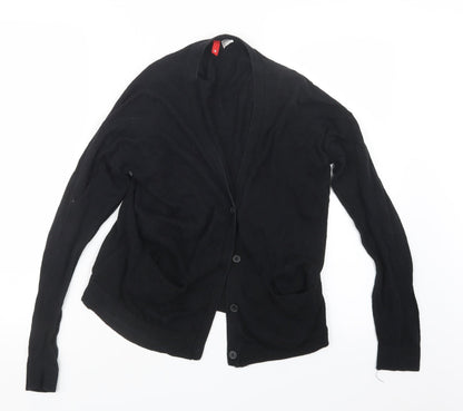 Divided by H&M Womens Black  Knit Cardigan Jumper Size S