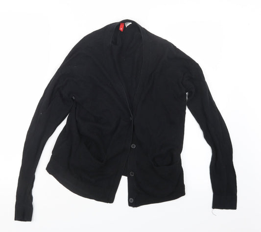 Divided by H&M Womens Black  Knit Cardigan Jumper Size S