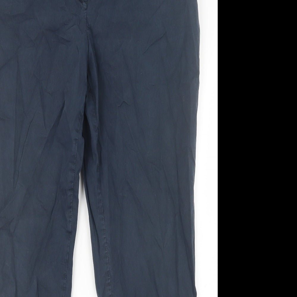 Womens UK Size 16 Marks and Spencer Regular Fit  Blue Trousers