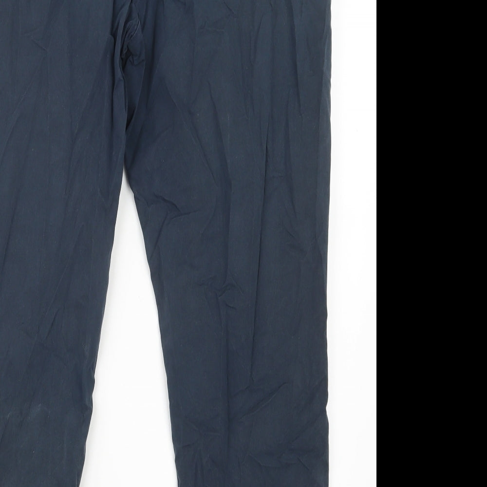 Womens UK Size 16 Marks and Spencer Regular Fit  Blue Trousers