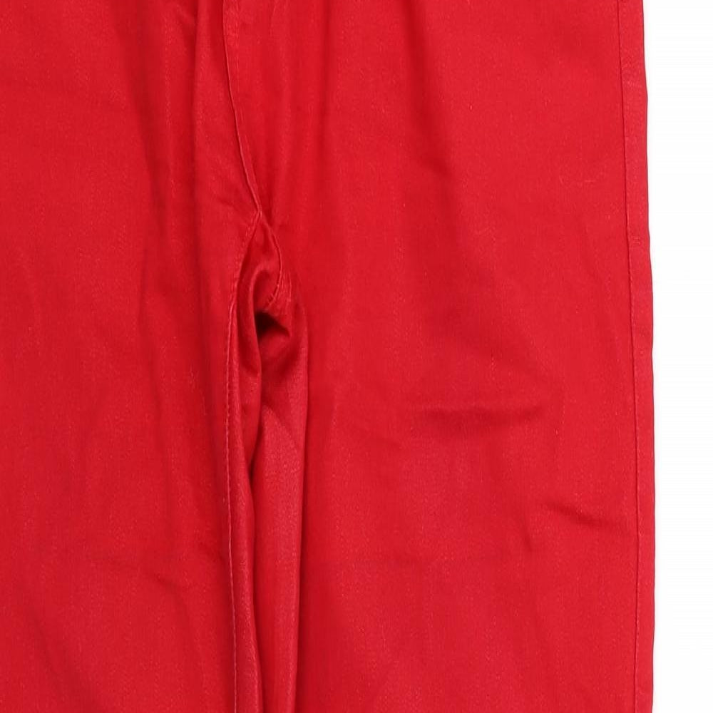 BS JEANS Womens Red   Straight Jeans Size 44 in L31 in