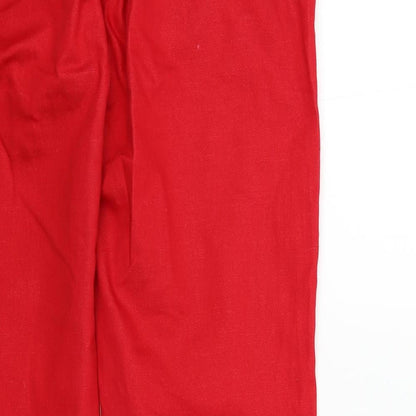BS JEANS Womens Red   Straight Jeans Size 44 in L31 in