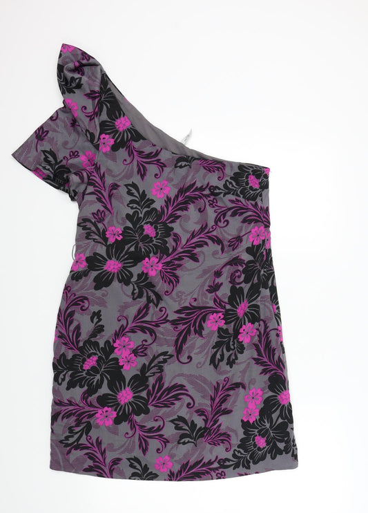 EVIE Womens Green Floral  A-Line  Size 12