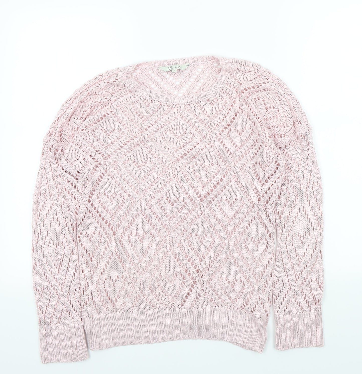 Peacocks Womens Pink   Pullover Jumper Size S