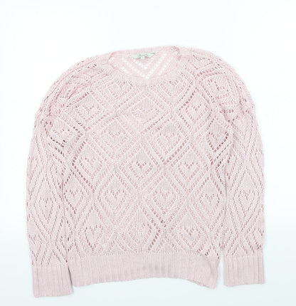 Peacocks Womens Pink   Pullover Jumper Size S