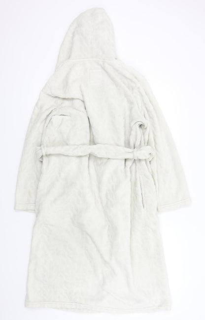 SNUGGLE DREAM SLEEP Womens Beige Solid  Top Robe Size M