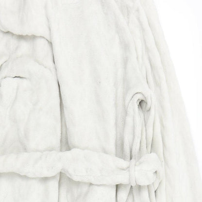 SNUGGLE DREAM SLEEP Womens Beige Solid  Top Robe Size M