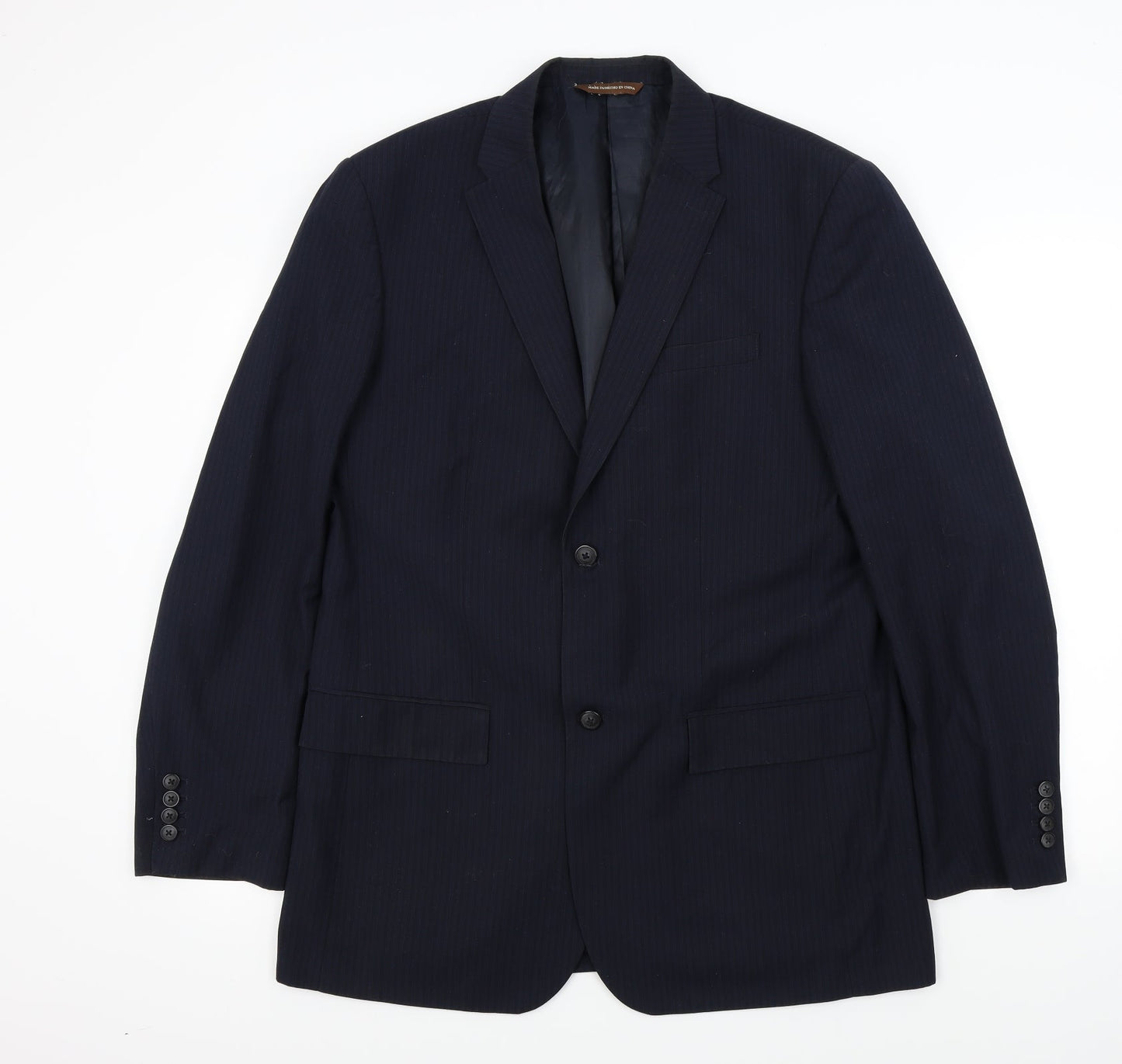 Mens UK Size L Perry Ellis Regular Blue Suit Jacket