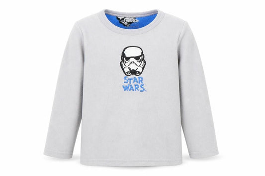 Rebel Boys Grey Colourblock   Pyjama Top Size 5 Years  - star wars