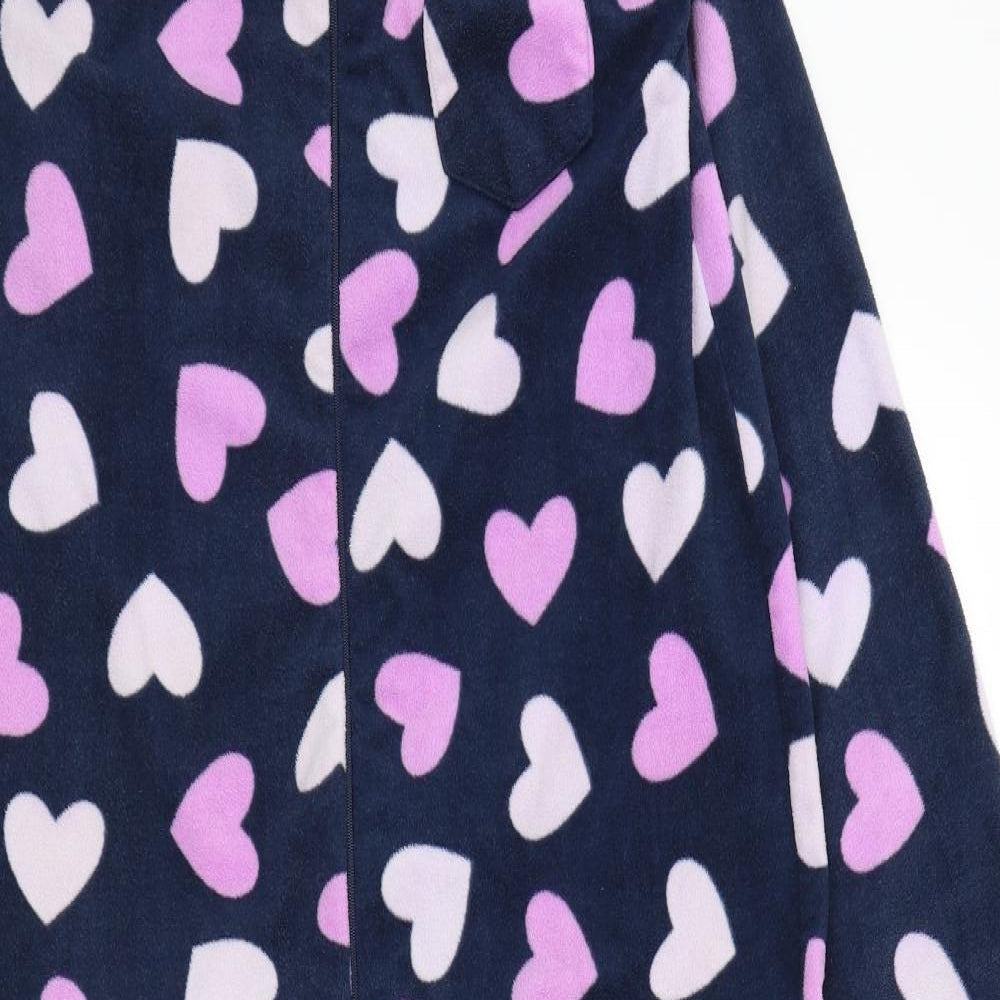 love to lounge Womens Blue Solid  Top One Piece Size 6  - LOVE HEART