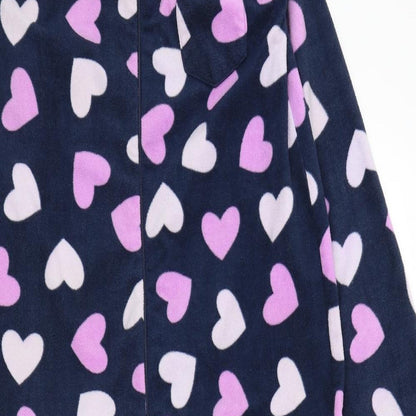 love to lounge Womens Blue Solid  Top One Piece Size 6  - LOVE HEART