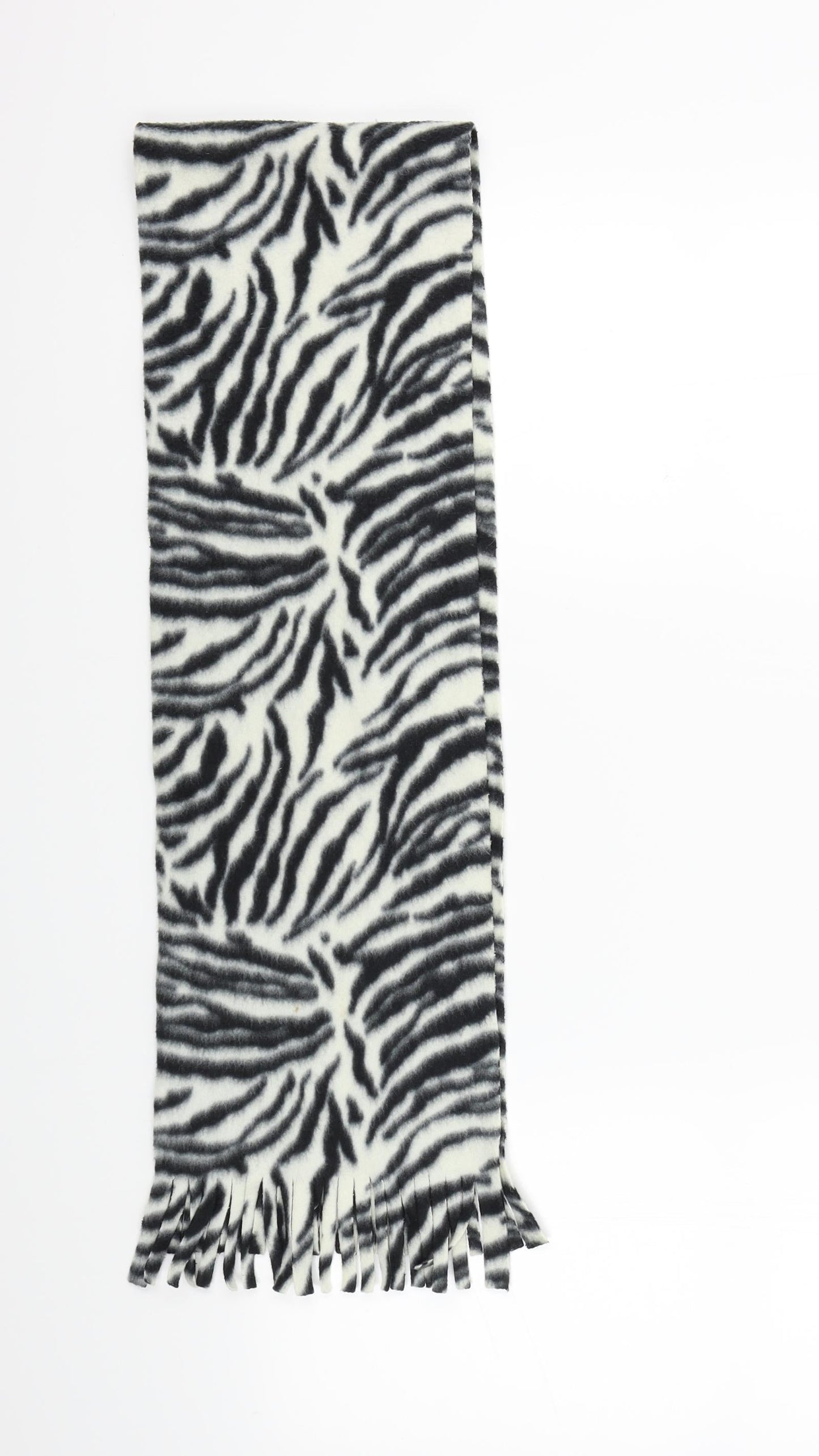 Preworn Womens Black Animal Print   Scarf