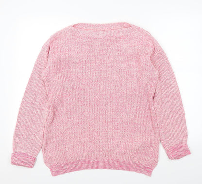 m&s Womens Pink   Pullover Jumper Size M