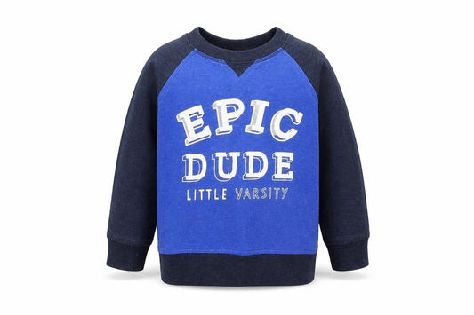 George Boys Blue Colourblock  Pullover Jumper Size 2-3 Years