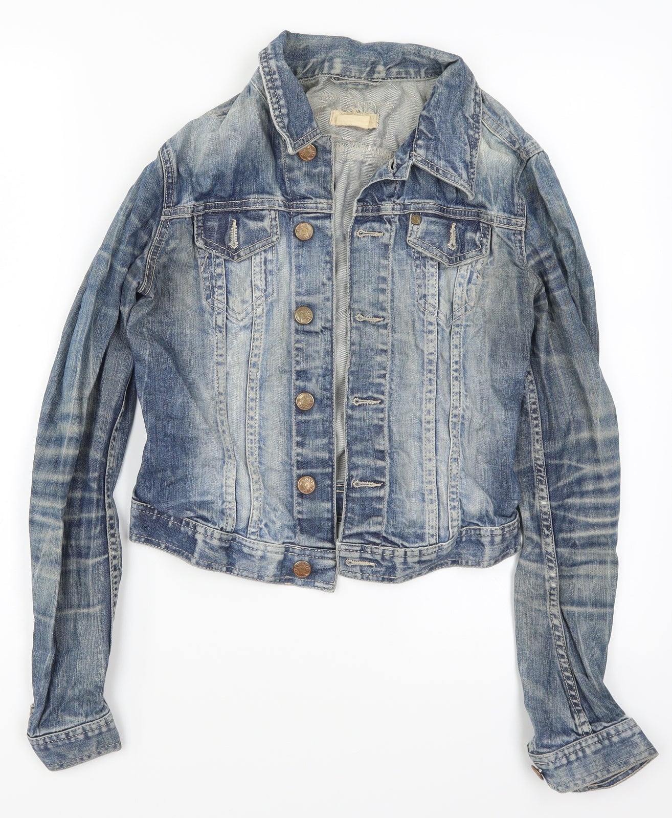 & Womens Blue  Denim Jacket  Size 6