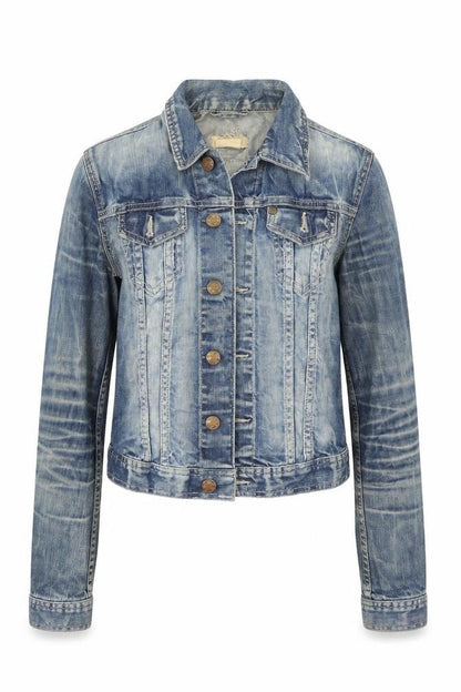 & Womens Blue  Denim Jacket  Size 6