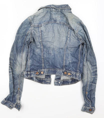 & Womens Blue  Denim Jacket  Size 6