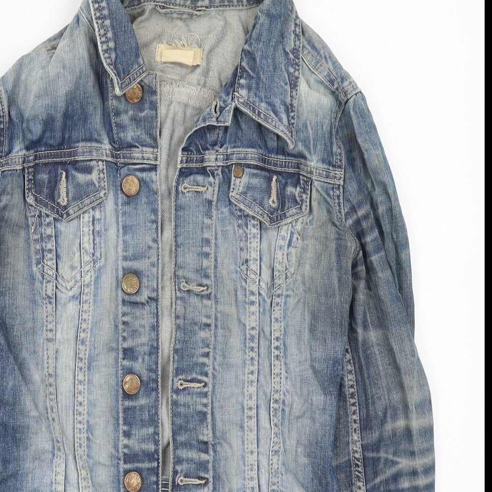 & Womens Blue  Denim Jacket  Size 6