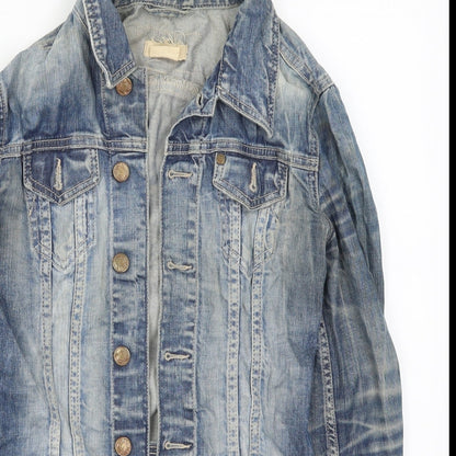 & Womens Blue  Denim Jacket  Size 6