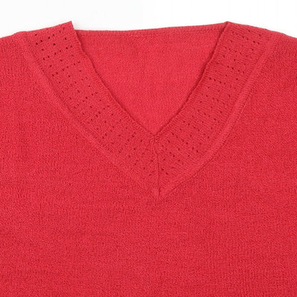 Classics Womens Red   Pullover Jumper Size 16