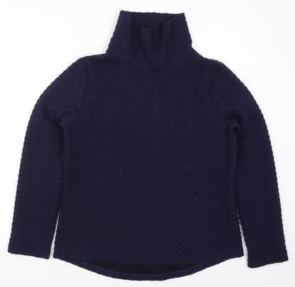 Matalan Womens Blue Geometric  Pullover Sweatshirt Size M