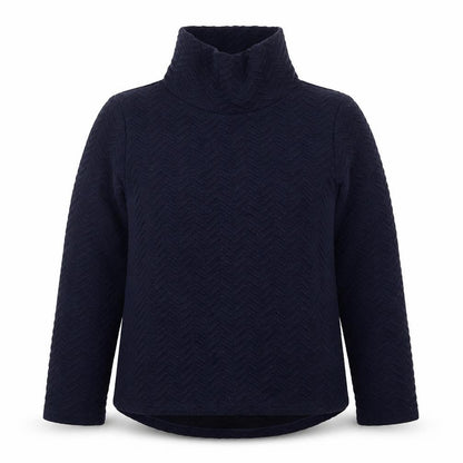 Matalan Womens Blue Geometric  Pullover Sweatshirt Size M