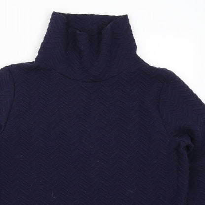 Matalan Womens Blue Geometric  Pullover Sweatshirt Size M