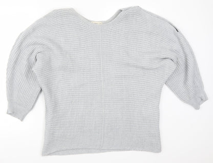 F&F Womens Grey  Knit Pullover Jumper Size 16