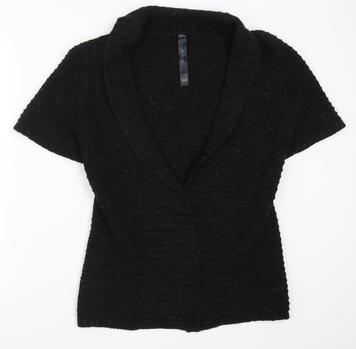 Evie Womens Brown  Knit Cardigan Jumper Size 6
