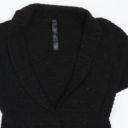 Evie Womens Brown  Knit Cardigan Jumper Size 6