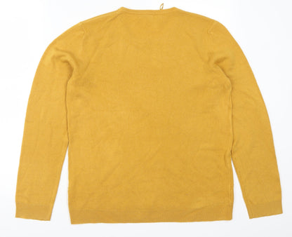 Vida Vi Womens Yellow   Pullover Jumper Size L