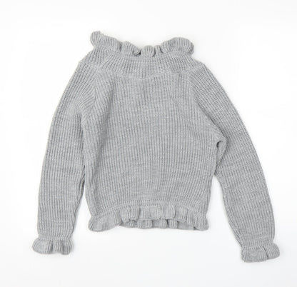 Misspap Womens Grey   Pullover Jumper Size S
