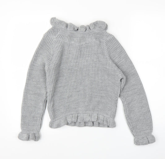 Misspap Womens Grey   Pullover Jumper Size S