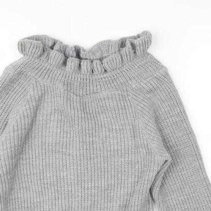 Misspap Womens Grey   Pullover Jumper Size S