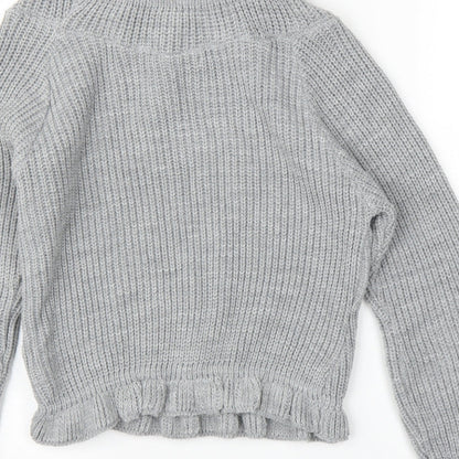 Misspap Womens Grey   Pullover Jumper Size S