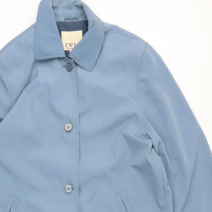 Womens UK Size 14 EWM Blue Overcoat