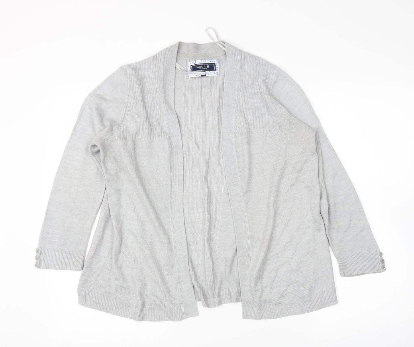 Debenhams Womens Grey   Cardigan Jumper Size 12