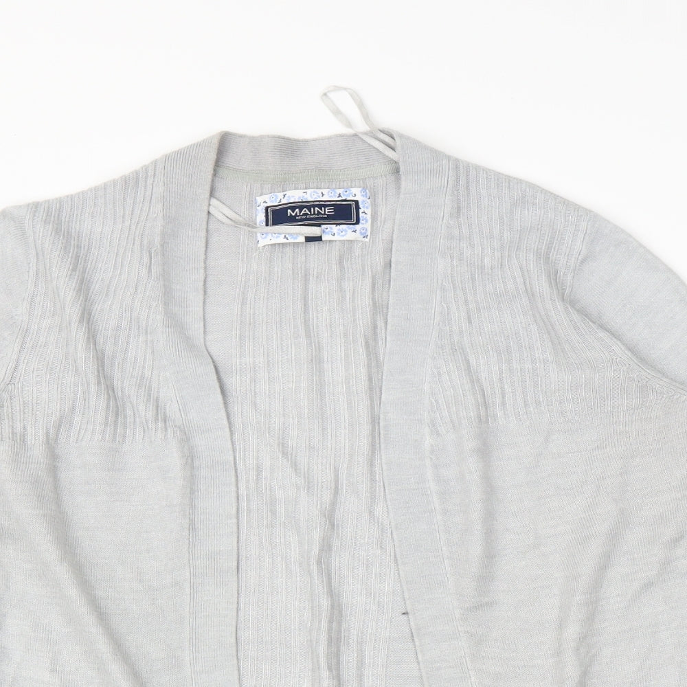 Debenhams Womens Grey   Cardigan Jumper Size 12