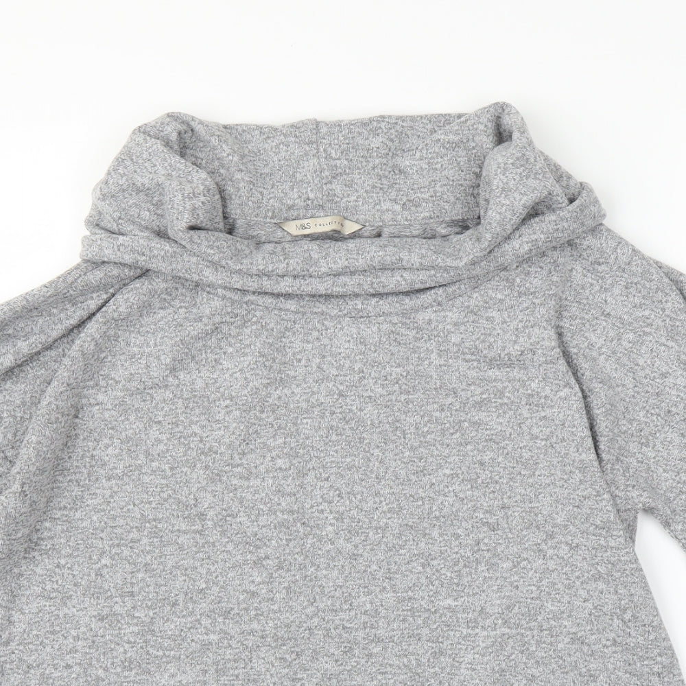 Marks & Spencer Womens Grey   Pullover Jumper Size 8