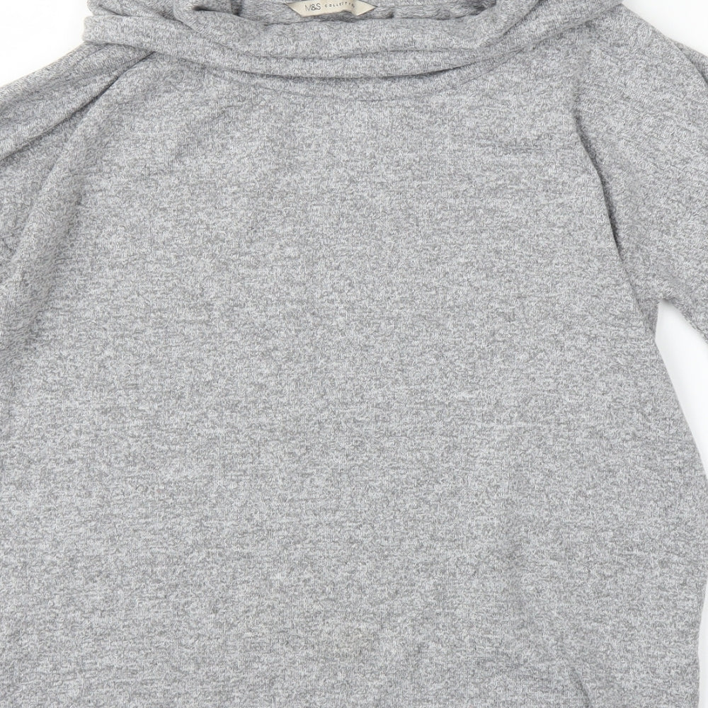 Marks & Spencer Womens Grey   Pullover Jumper Size 8