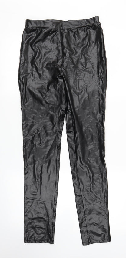 Lucce Womens Black   Carrot Trousers Size M L28 in