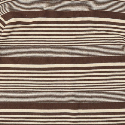 Touch Womens Brown Striped  Pullover Jumper Size L
