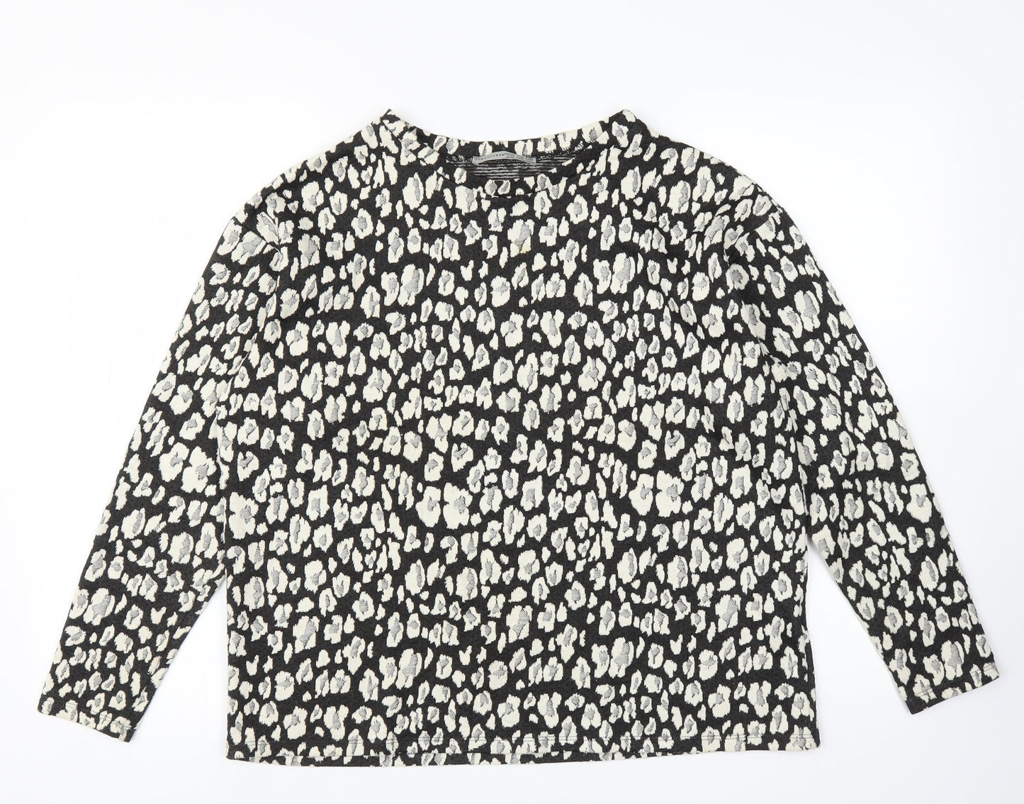 Primark Womens Beige Animal Print  Pullover Jumper Size 12  - Leopard print